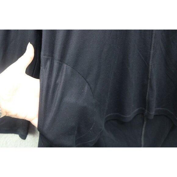 LOGO Lounge Hooded Long Sleeve Hi Lo Tunic-Size Medium-Pockets - Picture 4 of 13